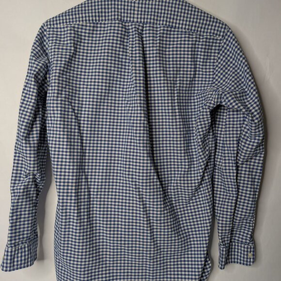 Ralph Lauren Polo Classic Fit Blue Checkered Long Sleeve Shirt Men's Size S - Picture 4 of 5